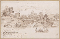 K V 125
<br/>
Riviergezicht met boot bij stadsmuur
<br/>
<em>Grimaldi, Giovanni Francesco (1606-1680)</em>